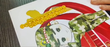 纽扣贴贴画